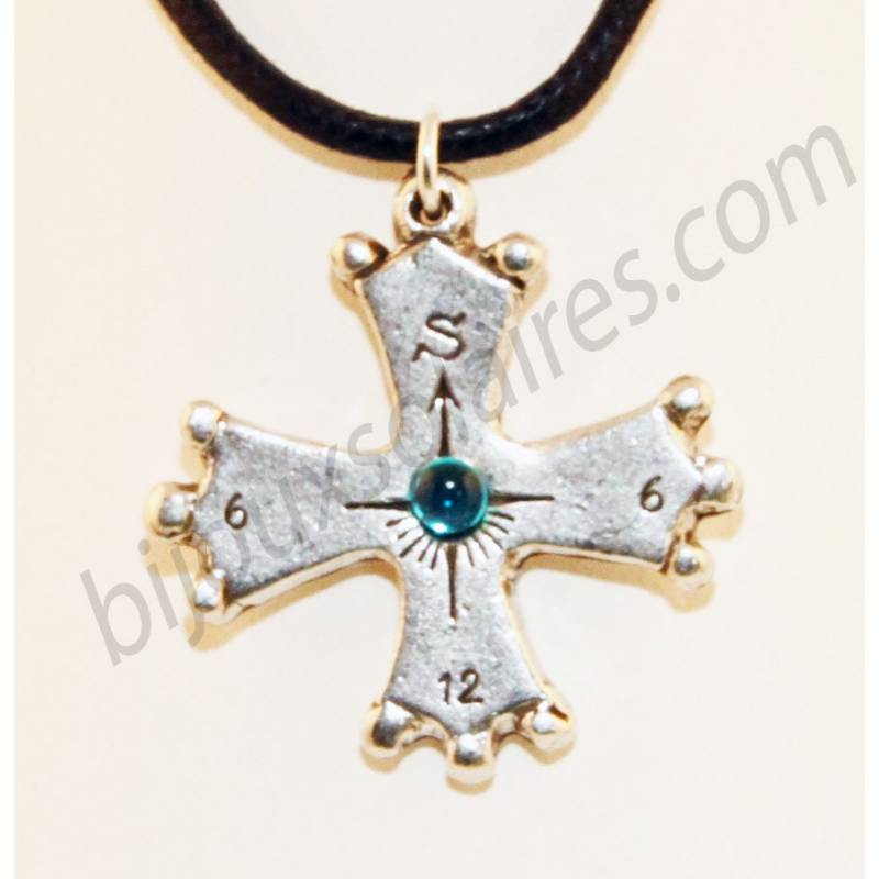 Bijou solaire Croix CO bleu Bijou solaire Croix CO bleu