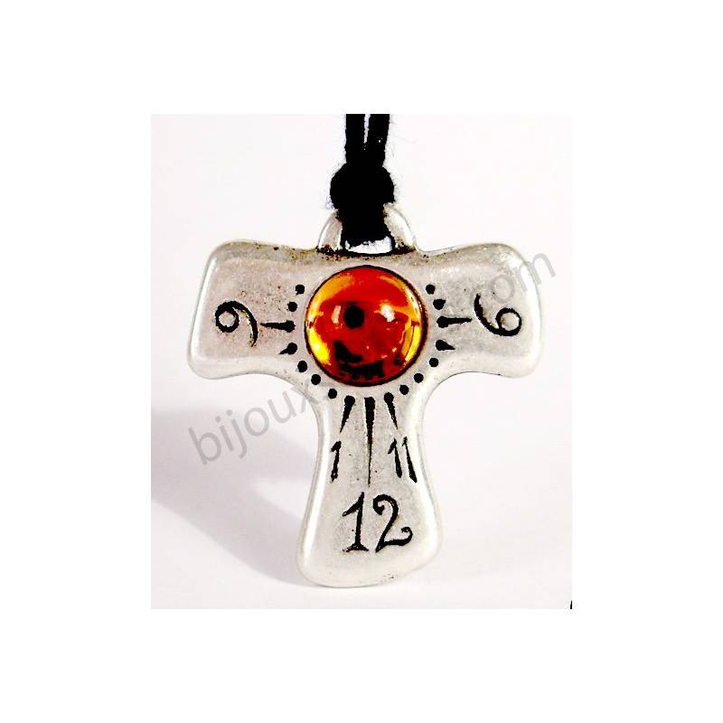 Pendentif / Montre solaire Tau orange Pendentif / Montre solaire Tau orange